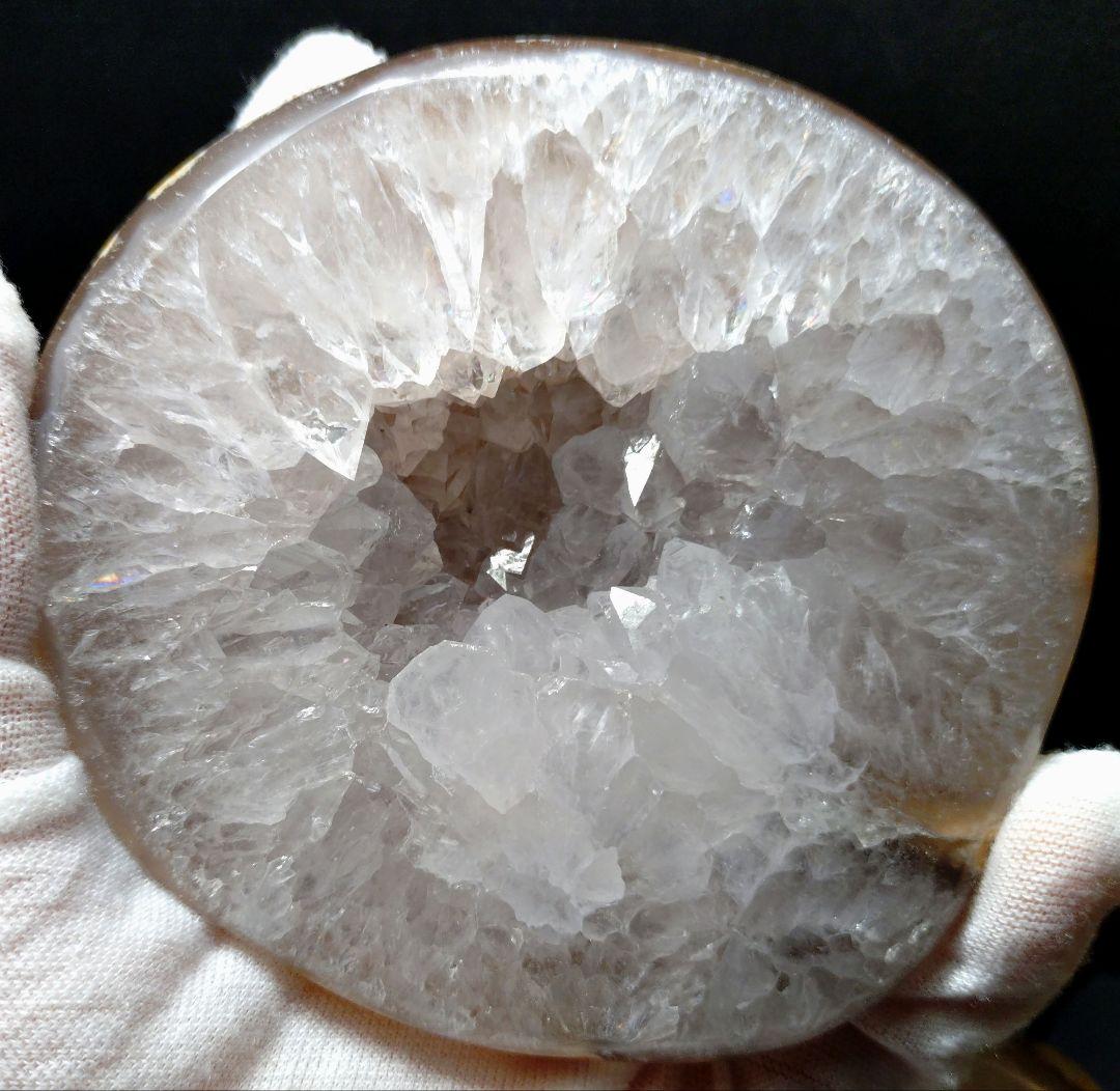 割引大特価✴️高品質✴️美品✴️開運✴️トレジャー瑪瑙 ペア水晶 ジオード 龍穴