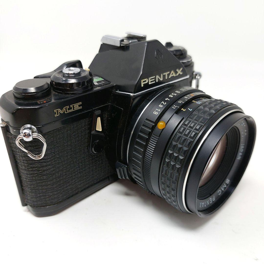 【完動品】美品 PENTAX ME ブラックボディ レンズ PLフィルター付