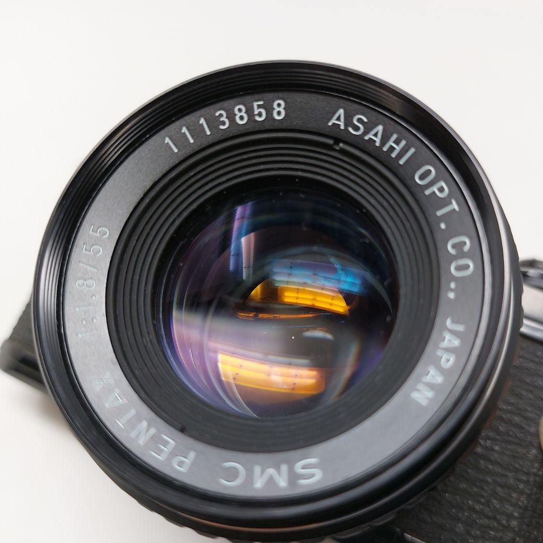 【完動品】美品 PENTAX ME ブラックボディ レンズ PLフィルター付