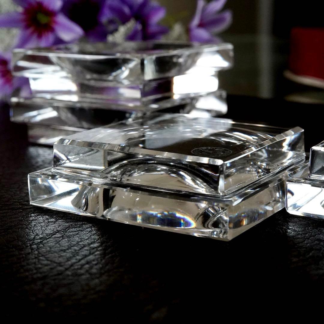 美品★オ－ルドバカラBACCARAT★バターディッシュ 皿★調味料 塩入れ★4客