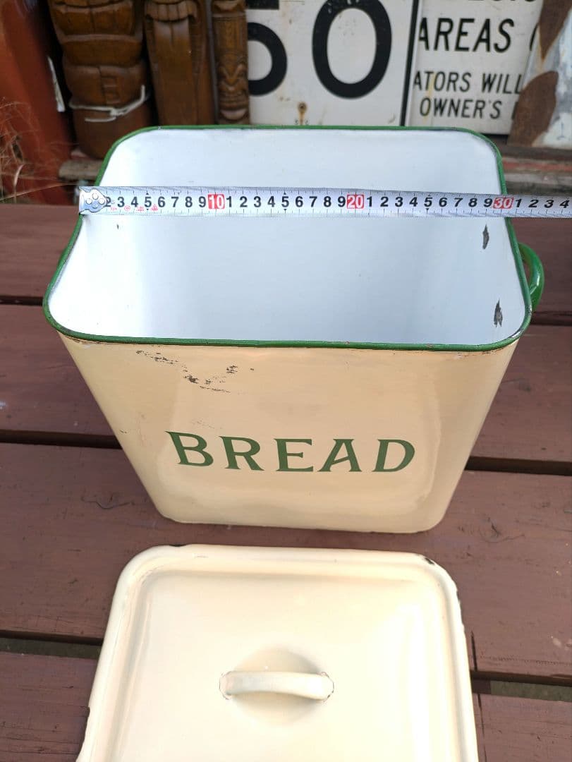 イギリス アンティーク ホーロー BREAD缶 【大】ブレッド缶　ブレッドケース