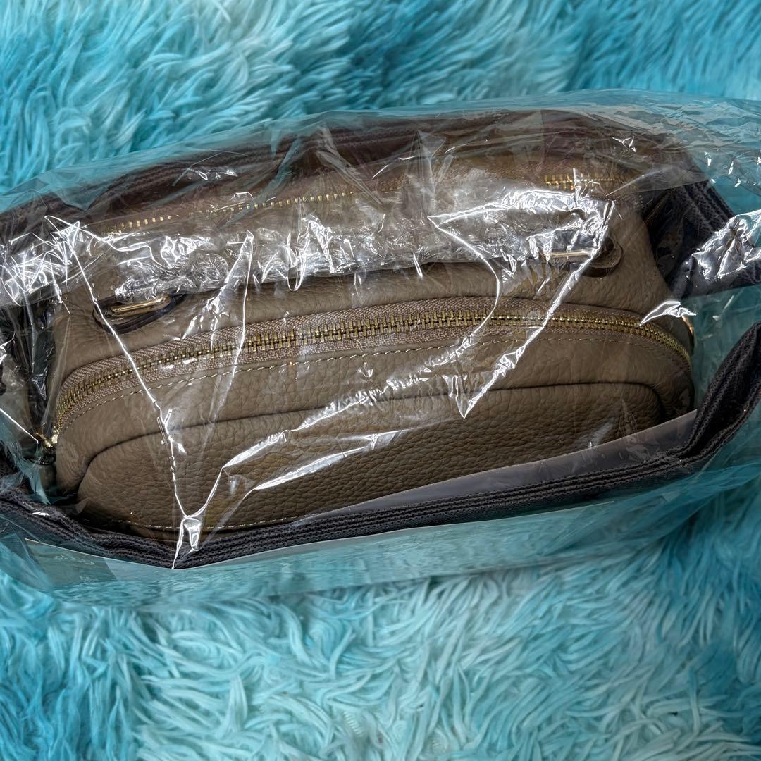 LASIEM（ラシエム） ショルダーバッグ ミニボストンバッグ 本革 グレージュ