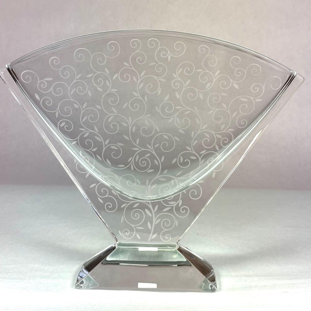 バカラ ランデブー フラワーベース エッチング ツタ模様 H21cm 新品未使用