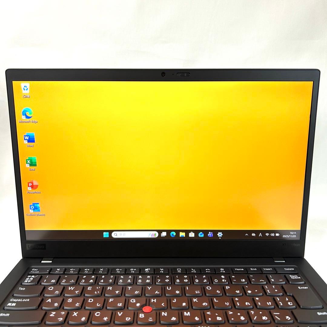超美品 Lenovo X1 Carbon Gen8 バッテリー超良好 オフィス