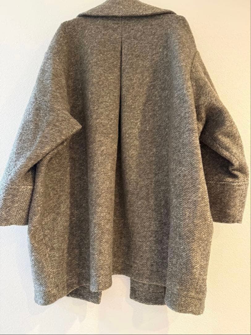 Spick&Span Wスライバー ヘリンボーン ミドルコート