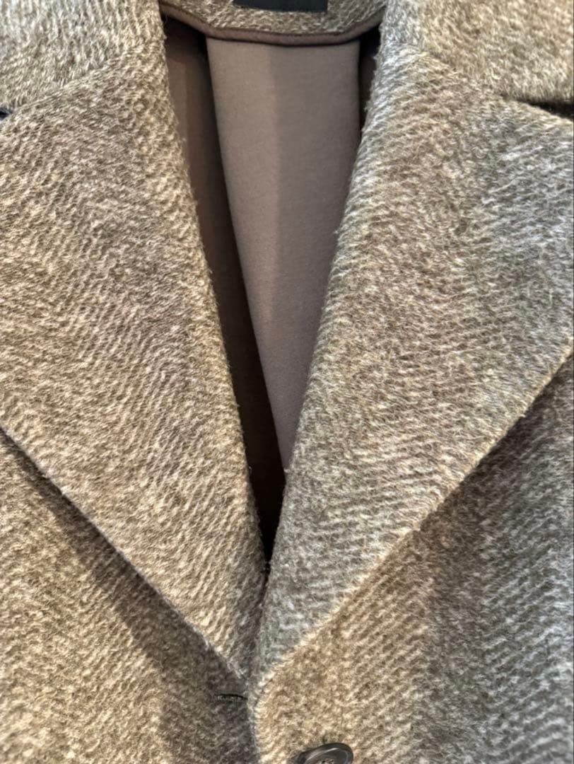 Spick&Span Wスライバー ヘリンボーン ミドルコート