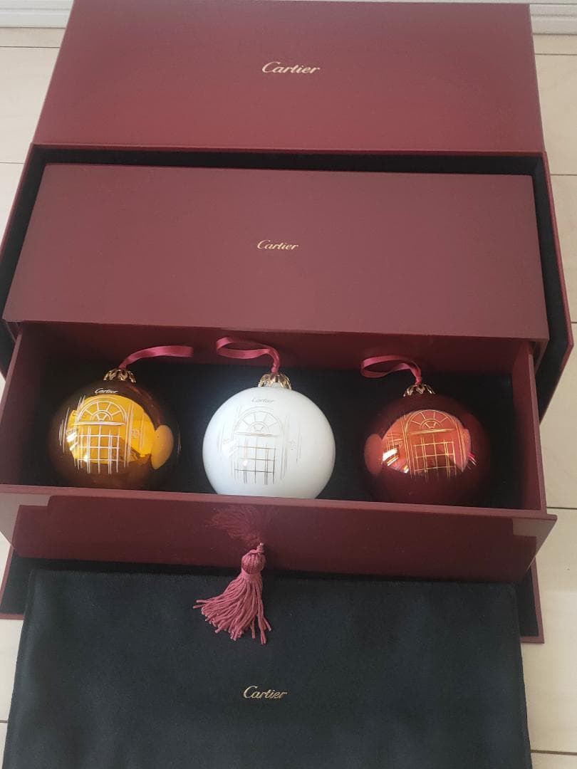 希少 未使用 カルティエ Cartier クリスマス オーナメント 引出BOX付