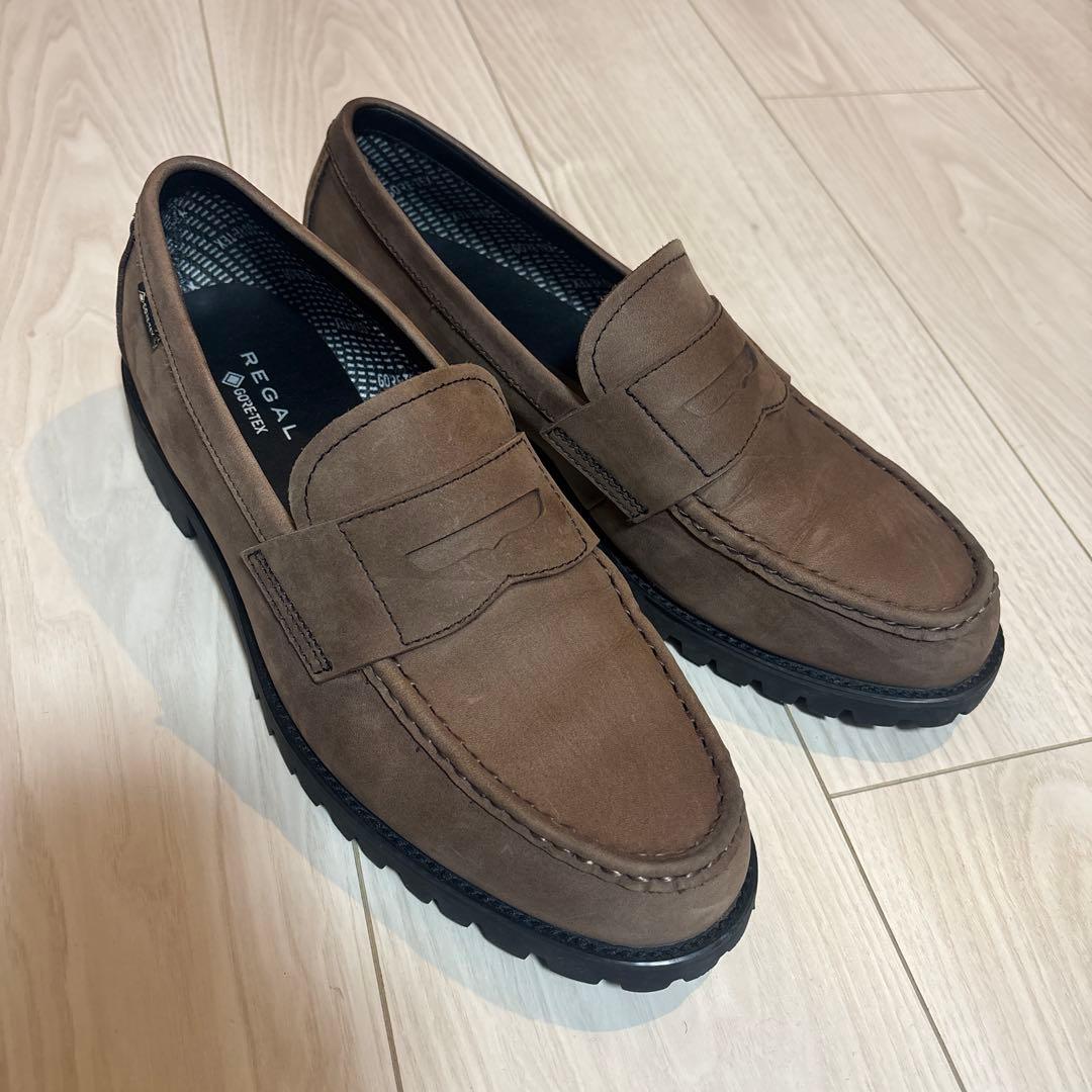 REGAL ブラウン ローファー スエード メンズ 53DLBB