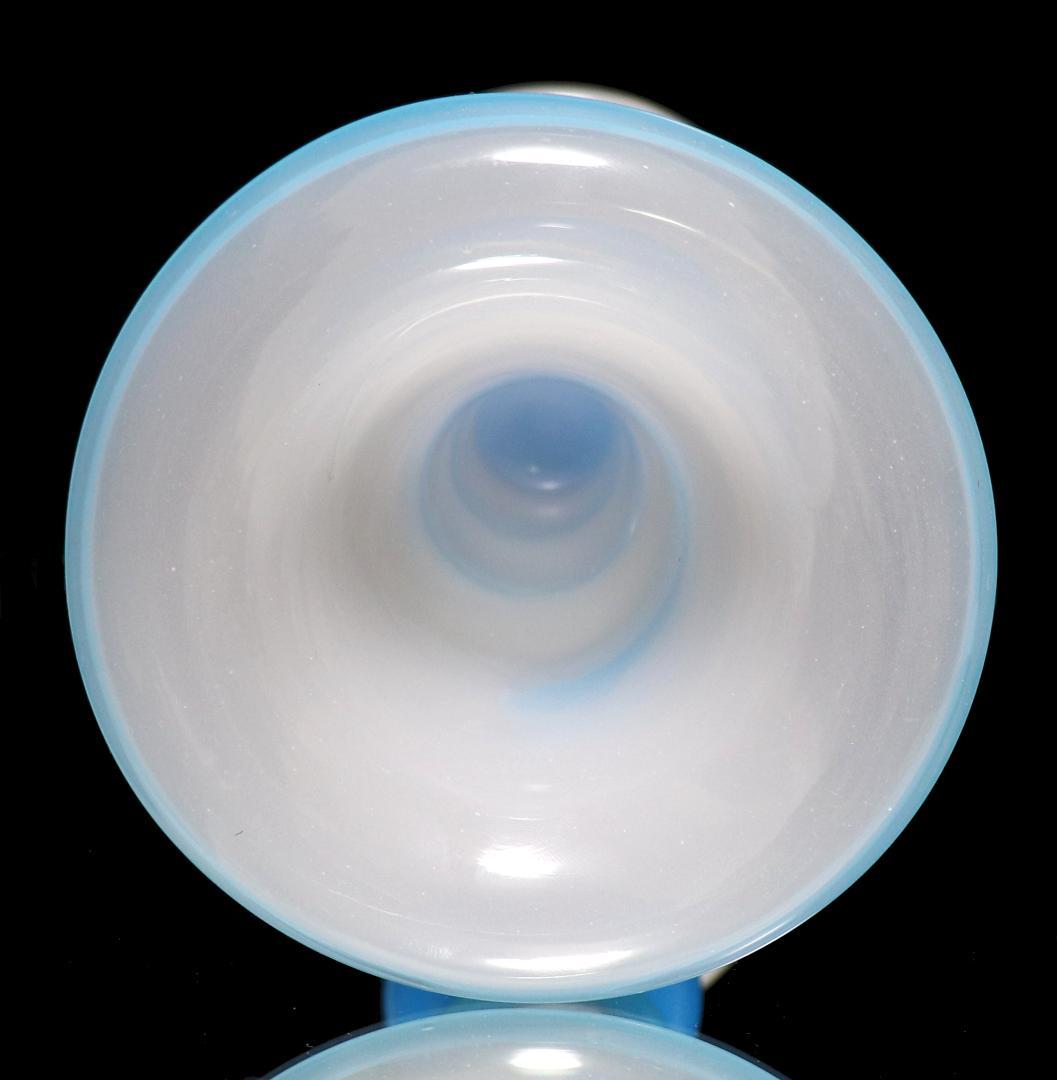 オールド・バカラ 美術館級 1855年 ブルースネーク 円錐型金彩大型壺 花瓶