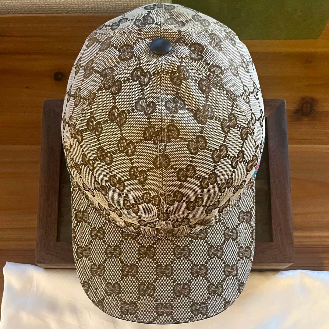 ✴︎限定お値下げ✴︎【正規品】GUCCI GGパターンベースボールキャップ　Lサイズ