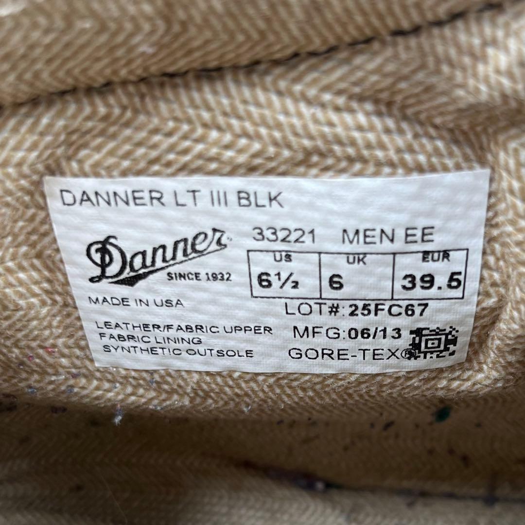 ダナー ライト GTX US6.5 ブラック レザー ブーツ USA 33221