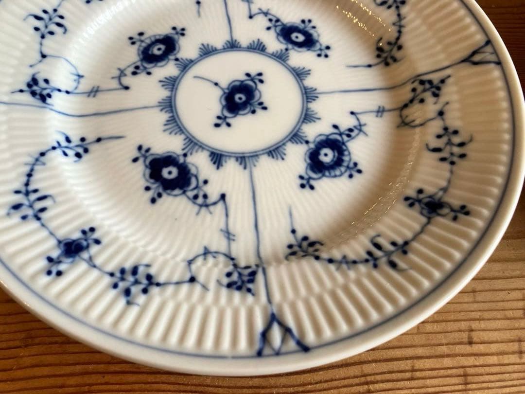 ロイヤルコペンハーゲン　ブルーフルーテッド　19デザートプレート×5