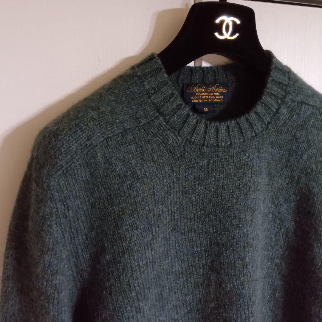 BROOKS BROTHERS 90s　シェトランドニット　L　スコットランド製