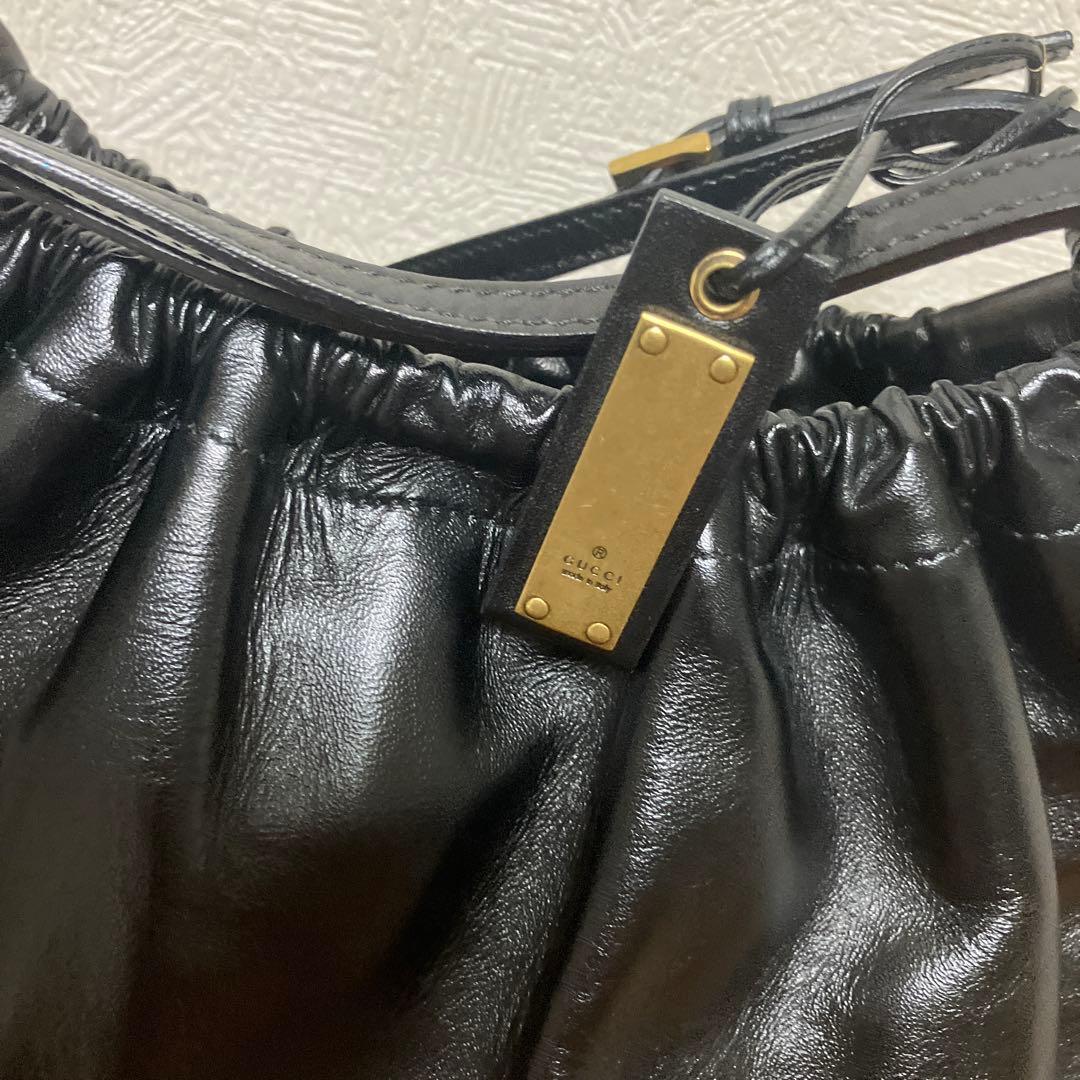 超美品　Gucci バッグ　ブラック　ハンドバッグ　ショルダー