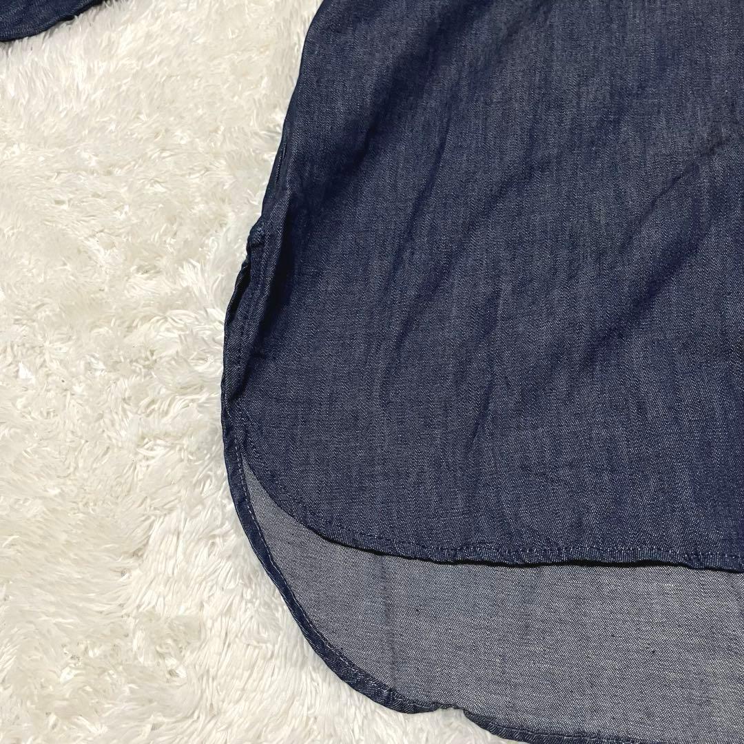 新品タグ付　tumugu ツムグ　インディゴ　オーガニック　ロングプルオーバー