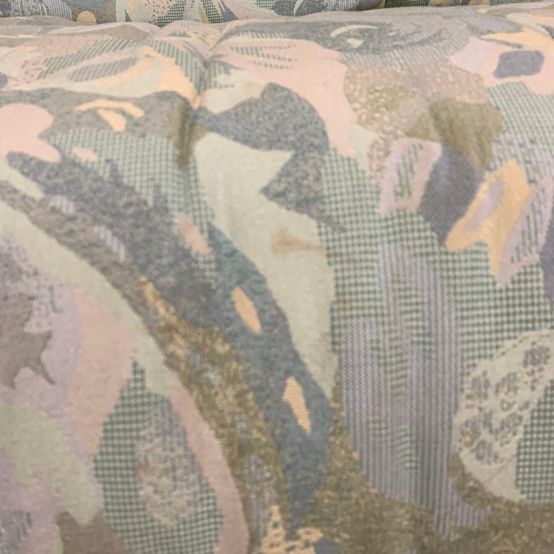 高級マルニ木工ヴィンテージ昭和レトロ平成レトロカモフラージュ柄 2人掛けソファ