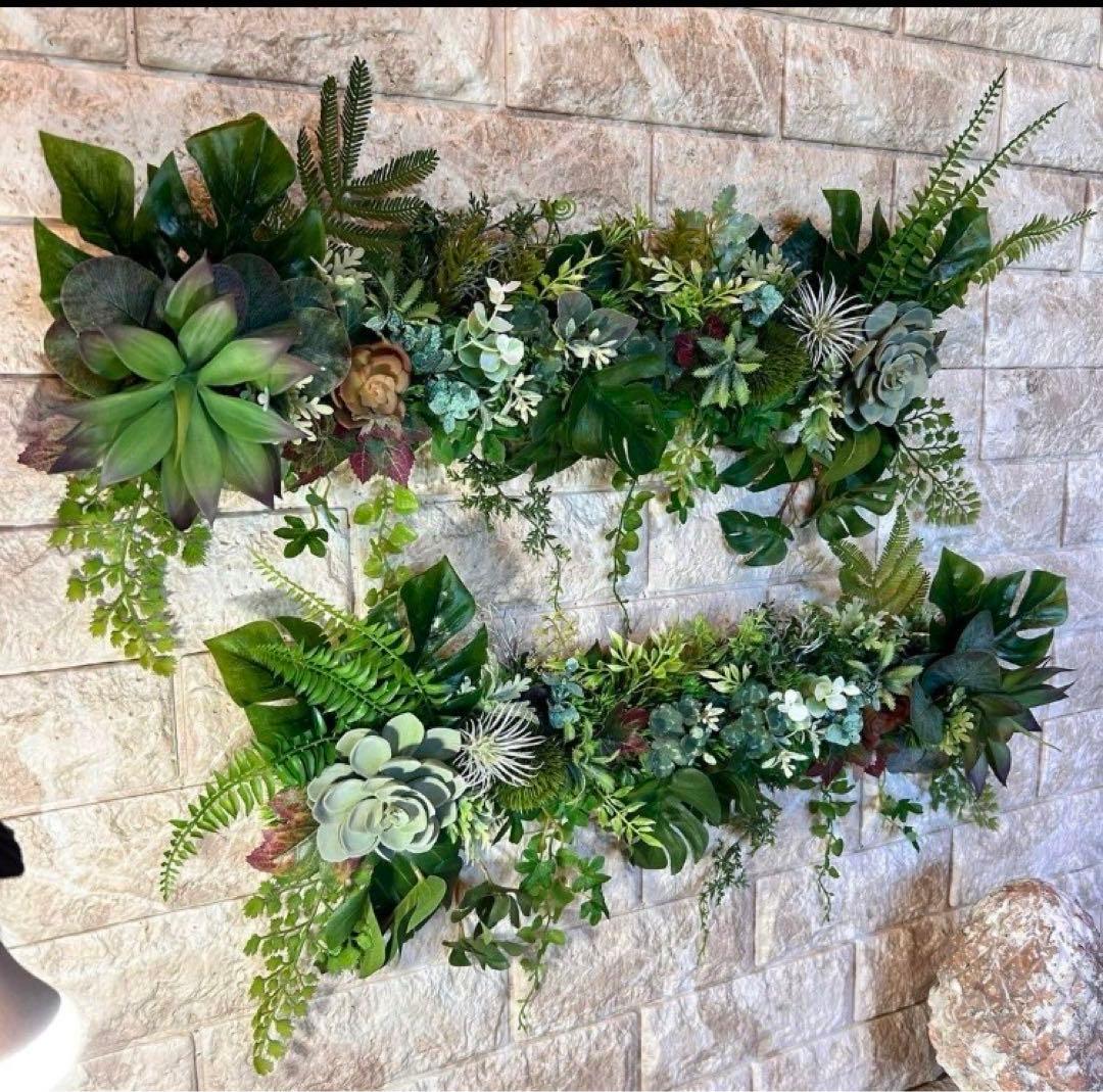 光触媒　人工観葉植物　ウォールグリーン　フェイクグリーン　壁掛け5056327b