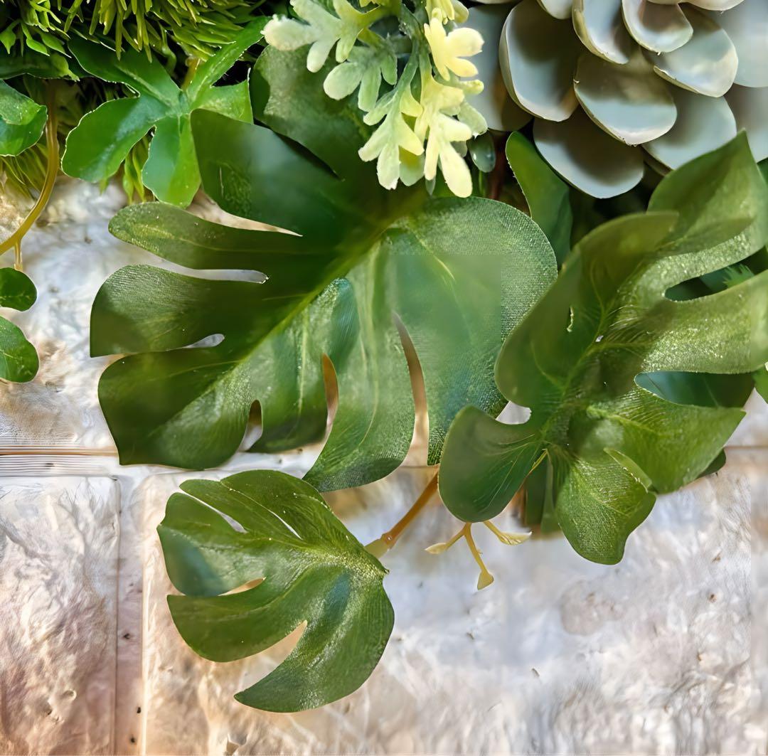 光触媒　人工観葉植物　ウォールグリーン　フェイクグリーン　壁掛け5056327b