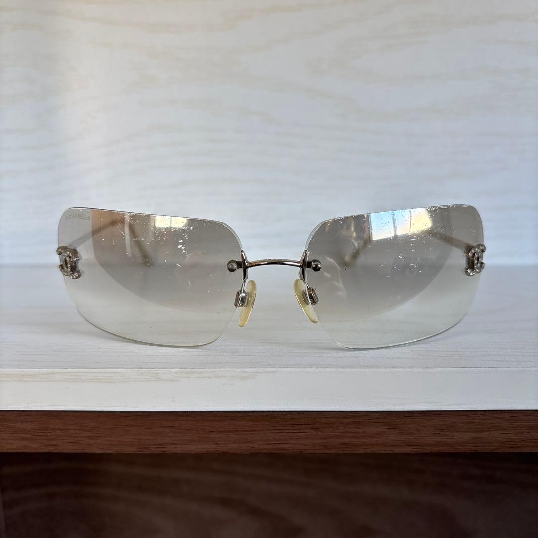 CHANEL サングラス　リムレス　4017-D ココマーク