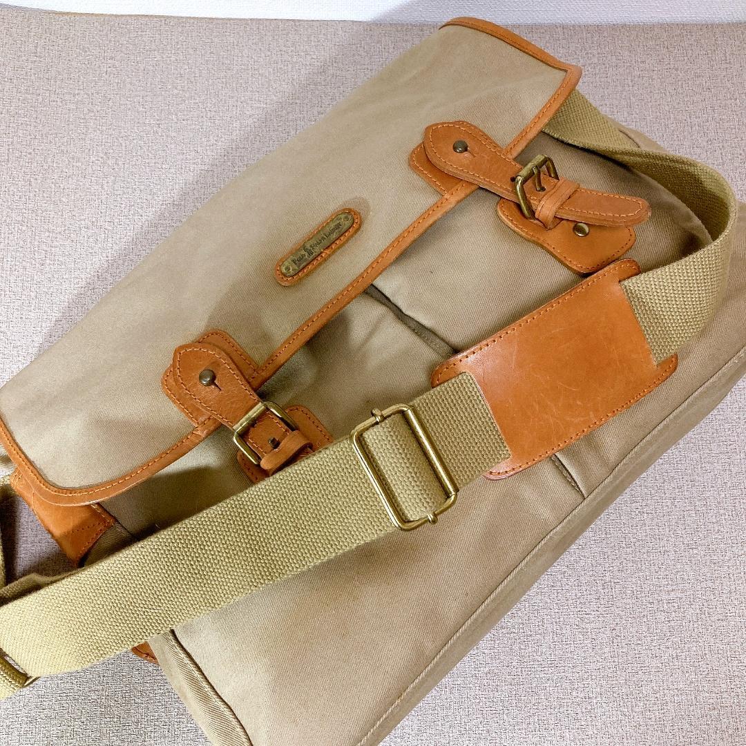 Polo Ralph Lauren ショルダーバッグ キャンバス サファリ