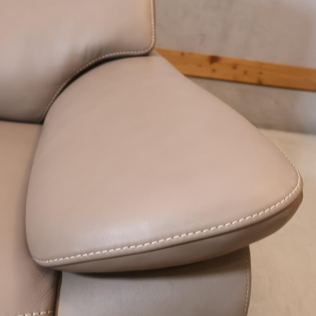 karimoku カリモク家具 ZW73 本革 1人掛けソファ レザー シングル