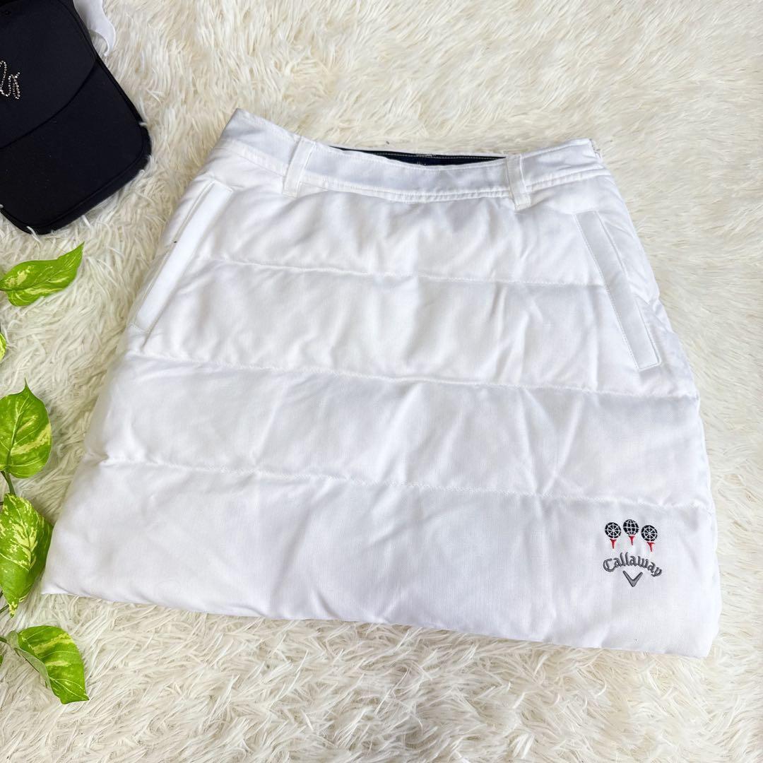 【キャロウェイ】美品 セットアップ ダウン ホワイト Mサイズ レディース