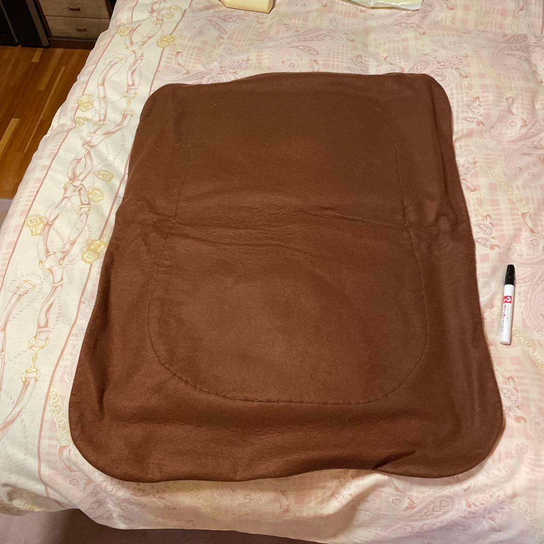 座布団　マット ラグ 毛皮　クッション　シルバーフォックス　高級　2枚セット