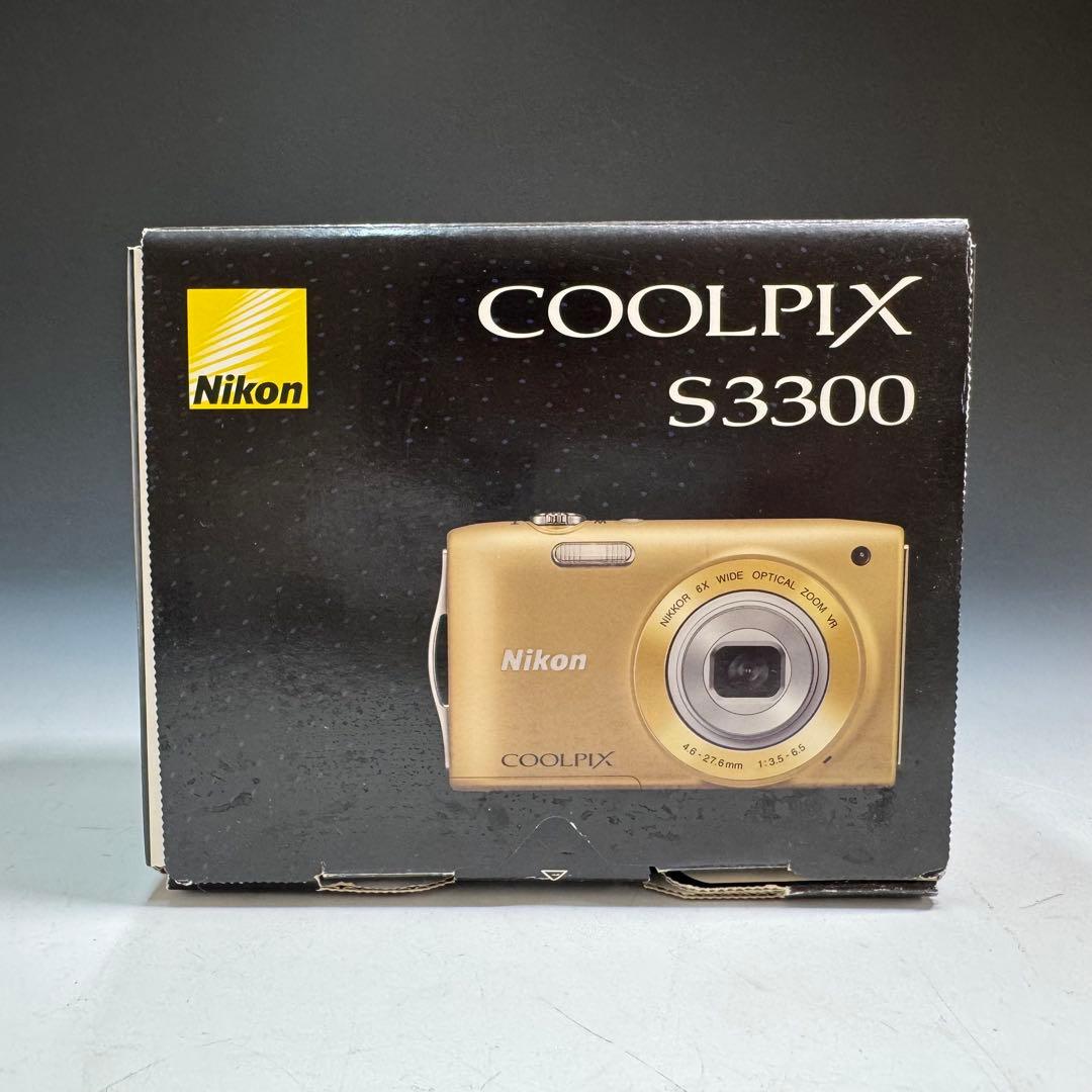 美品 Nikon COOLPIX S3300 コンパクトデジタルカメラ ゴールド