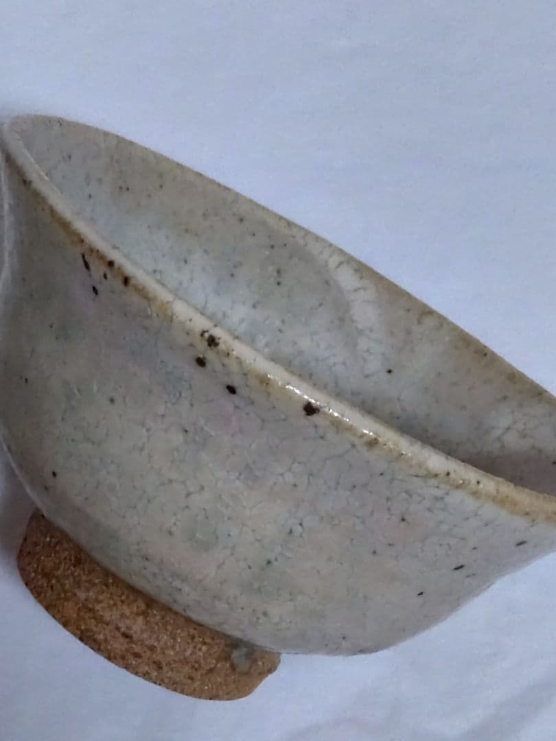 茶道具　古物　粉引唐津　抹茶碗