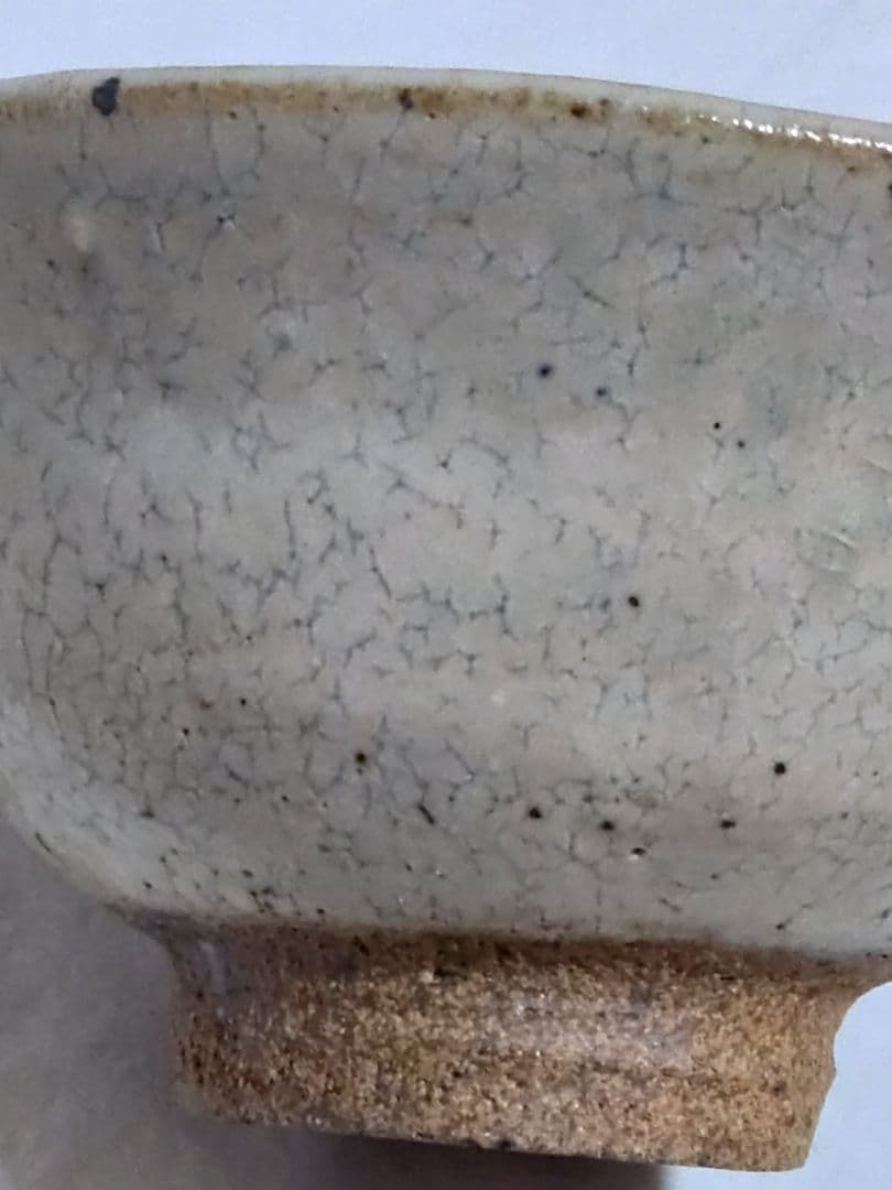 茶道具　古物　粉引唐津　抹茶碗