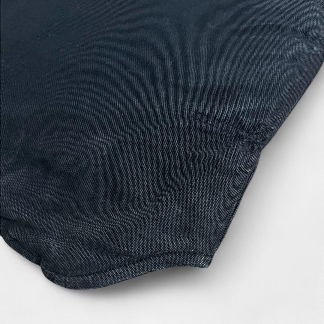 90s 00s Carhartt ダック地 キルティング ベスト 腰ゴム 黒