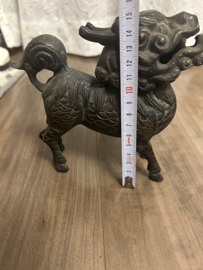 神兽香炉，古銅製，時代物