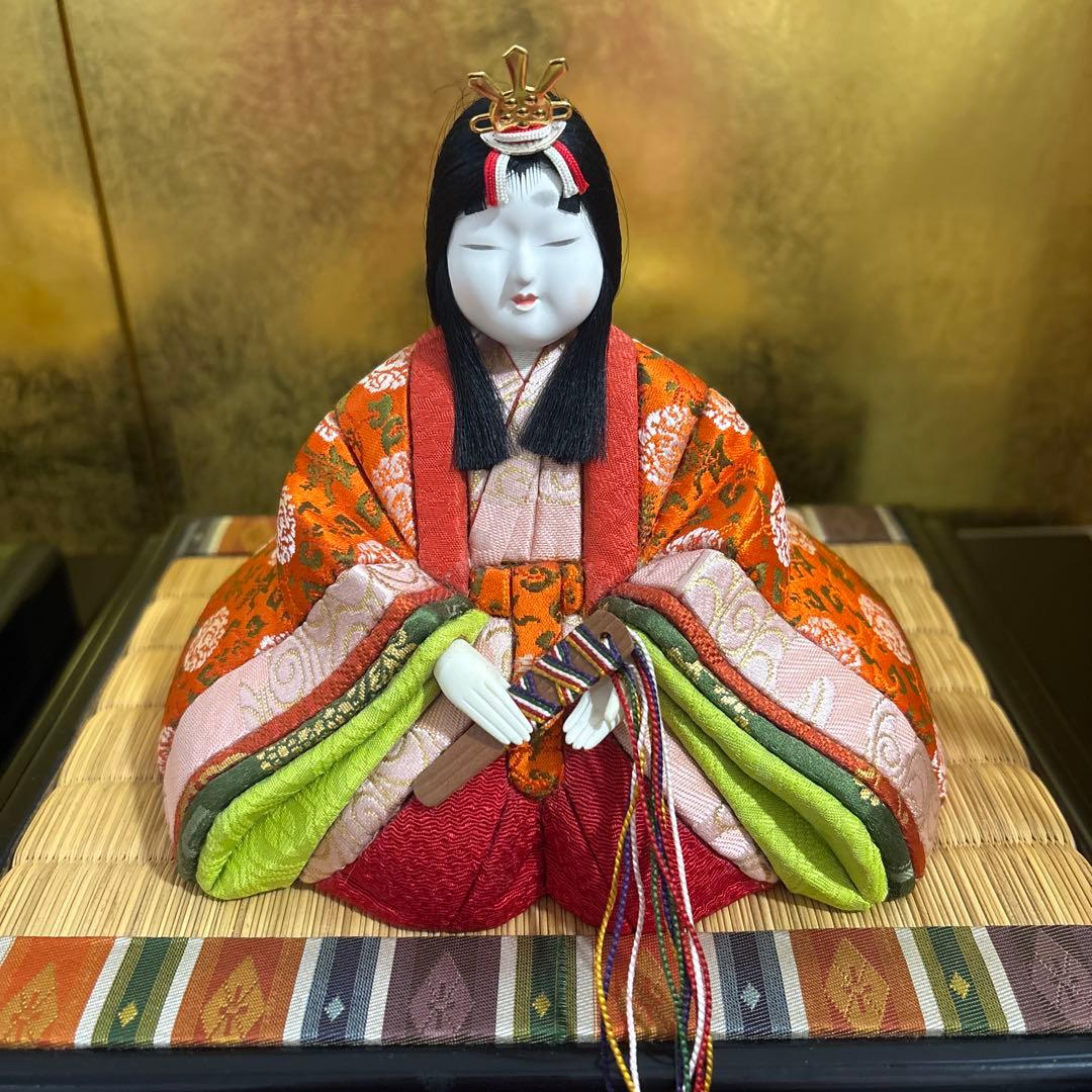 ひな人形　雛飾り　ひな飾り　レトロ　ビンテージ　アンティーク　木目込　ひな祭り