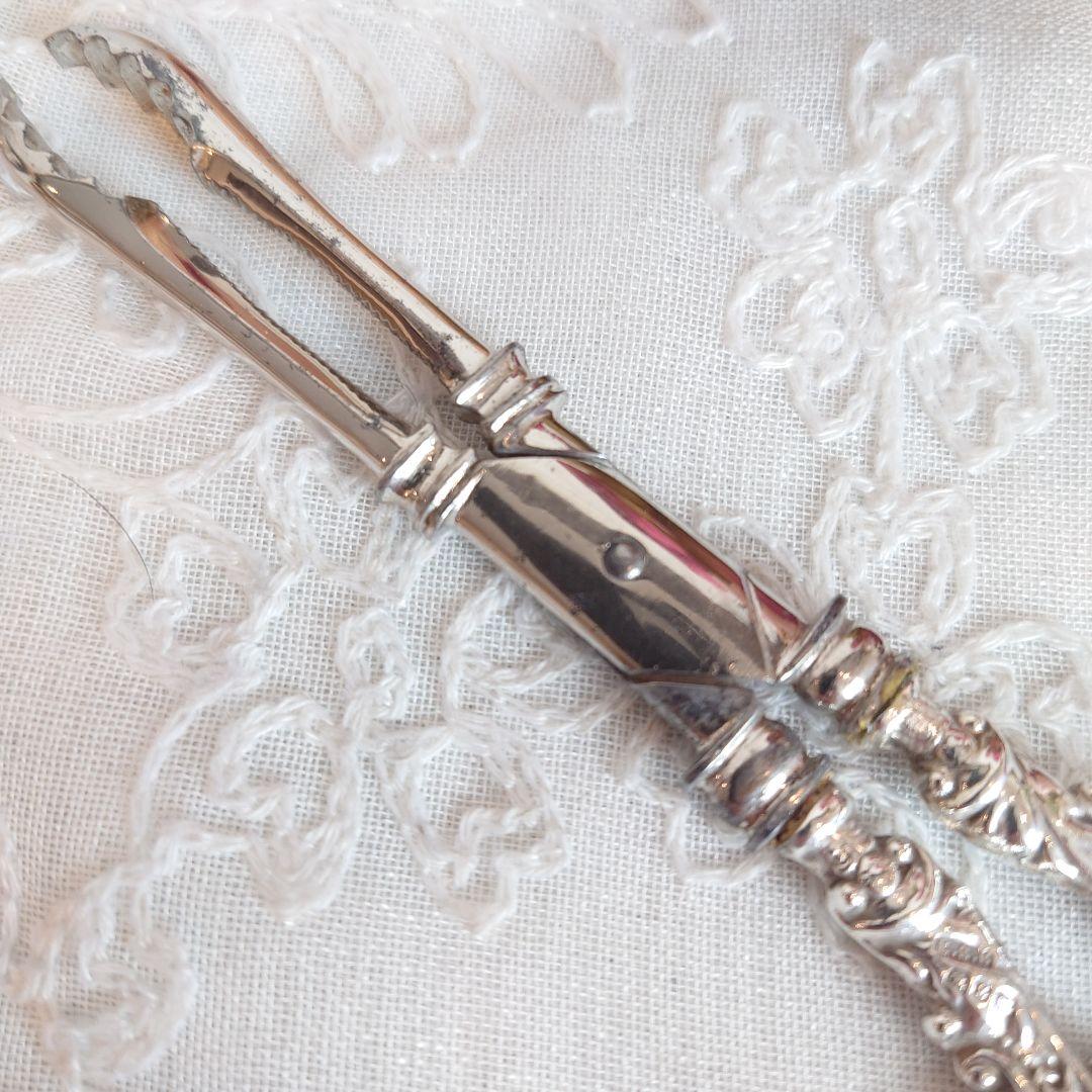 イギリス　アンティーク　シュガートング　アイストング　シュガーニップス