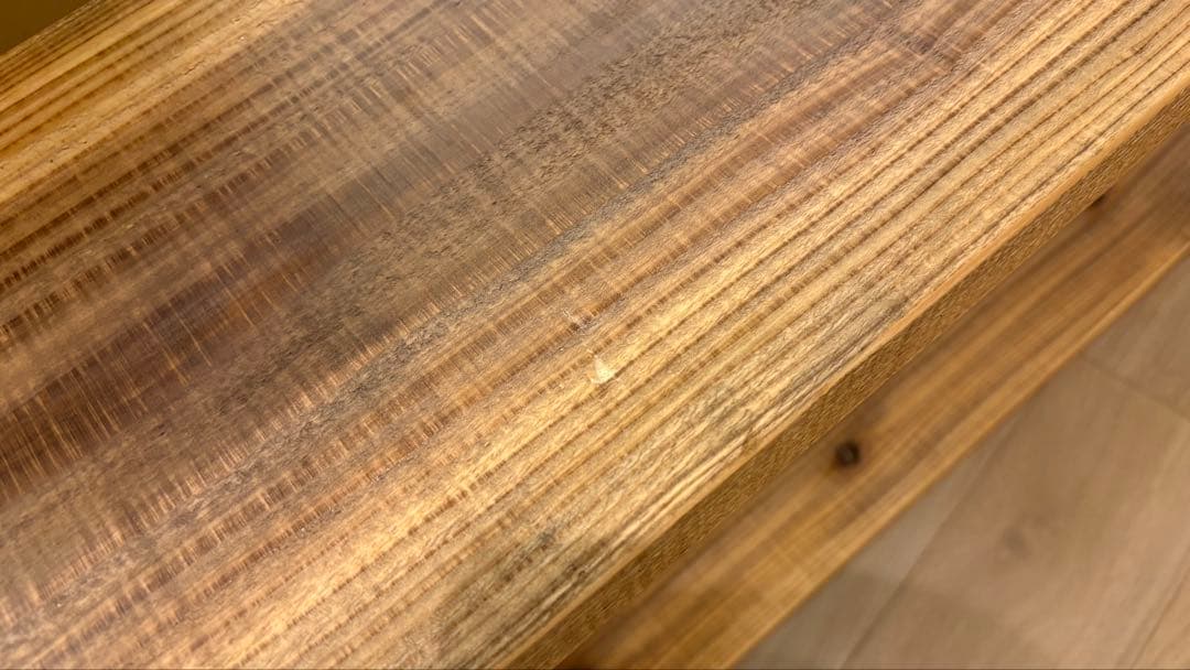 【美品】KANADEMONO THE SHELF 無垢杉ブラックスチール