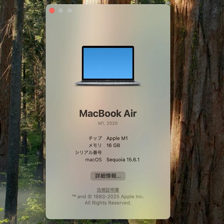 MacBook Air M1 2020 訳あり（修理歴あり）付属品が未使用