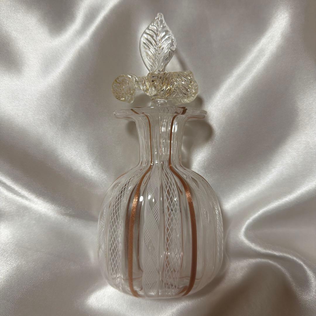 マ*ア様 ベネチアンガラス ムラーノガラス バラリン工房 八角形 香水瓶