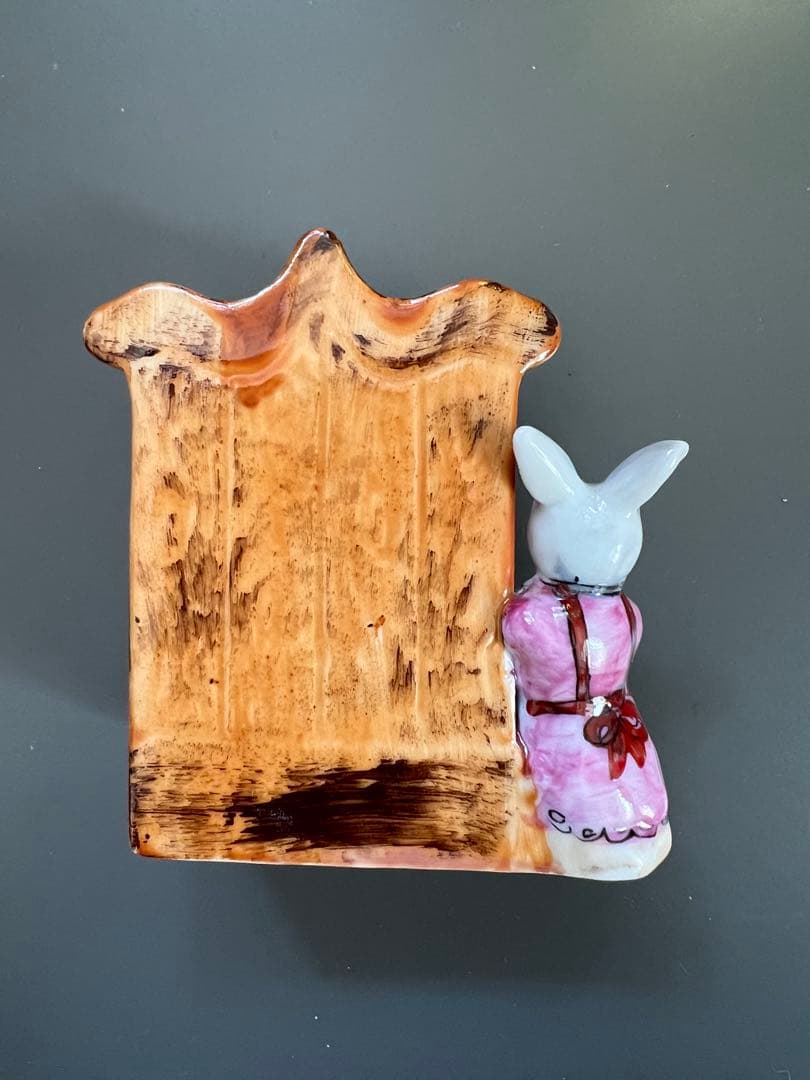 【ビンテージ】うさぎドレッサーのリモージュボックス