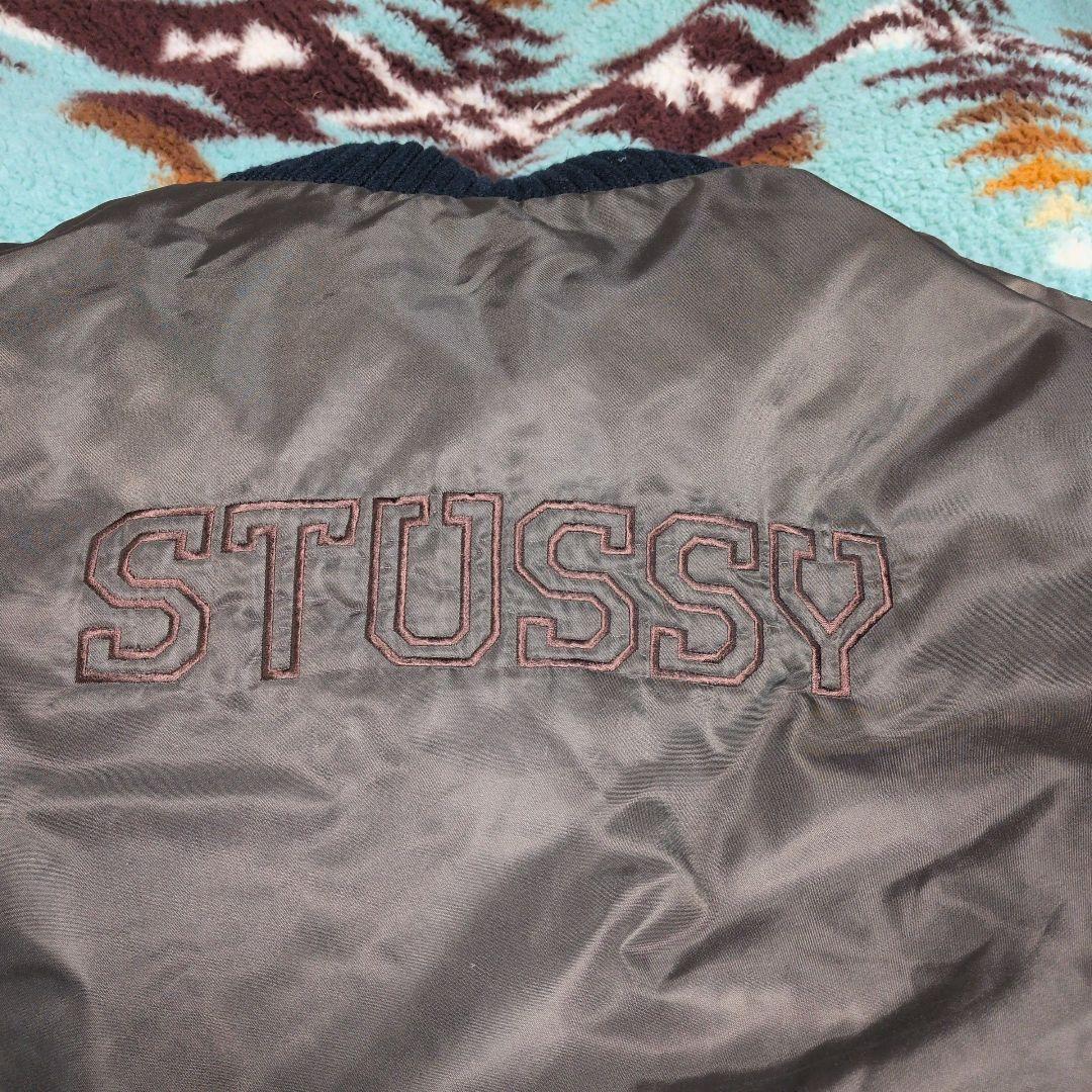 ビンテージ90年代USA製OLDステューシー紺タグバックロゴJKT