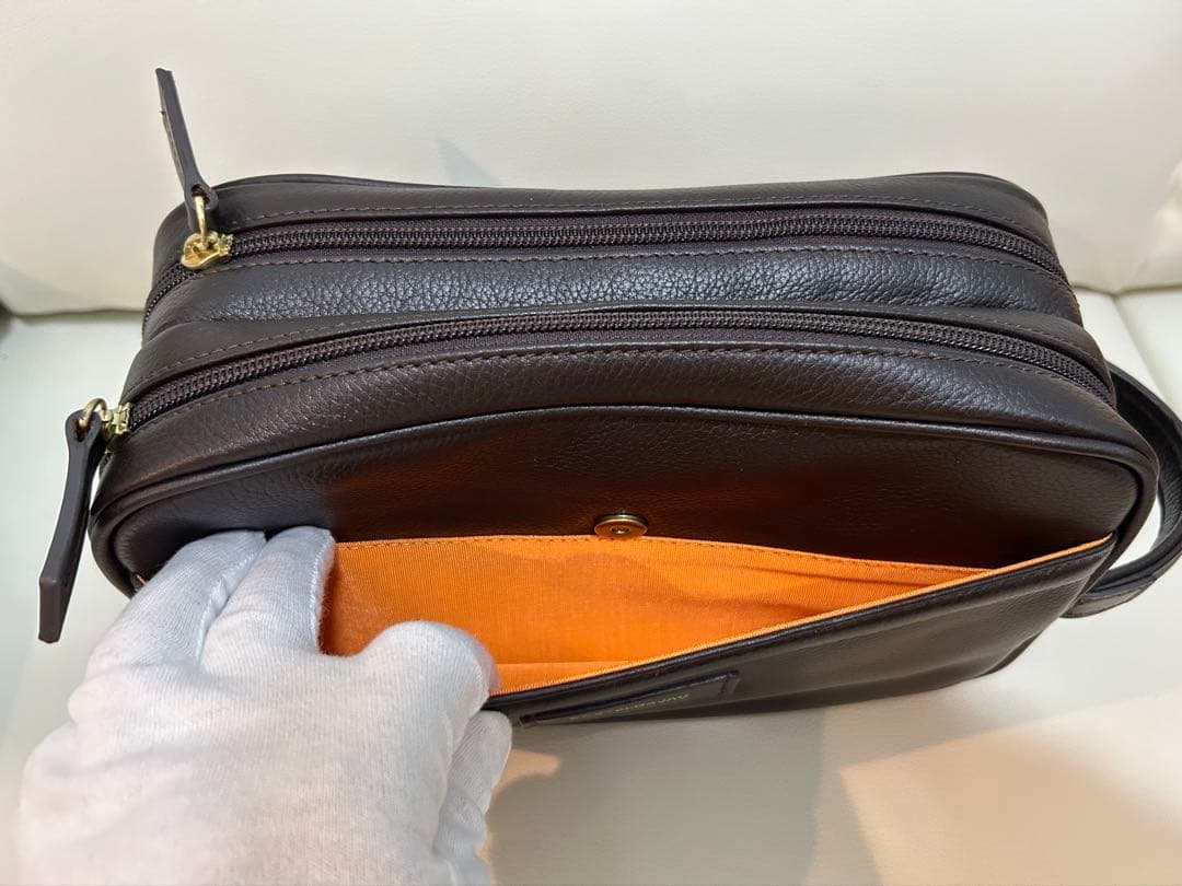 カステルバジャック セカンドバッグ（ブラウン）