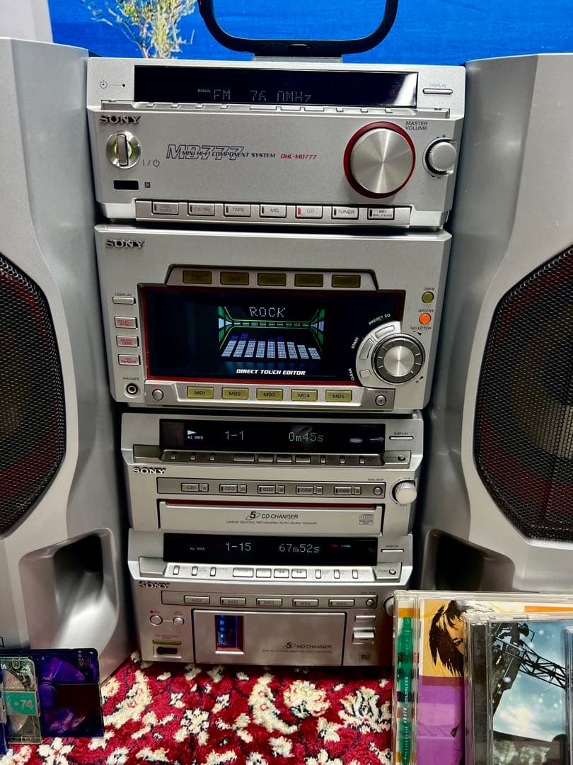 ソニー希少システムコンポDHC-MD777中古動作品STR-MD777ビンテージ