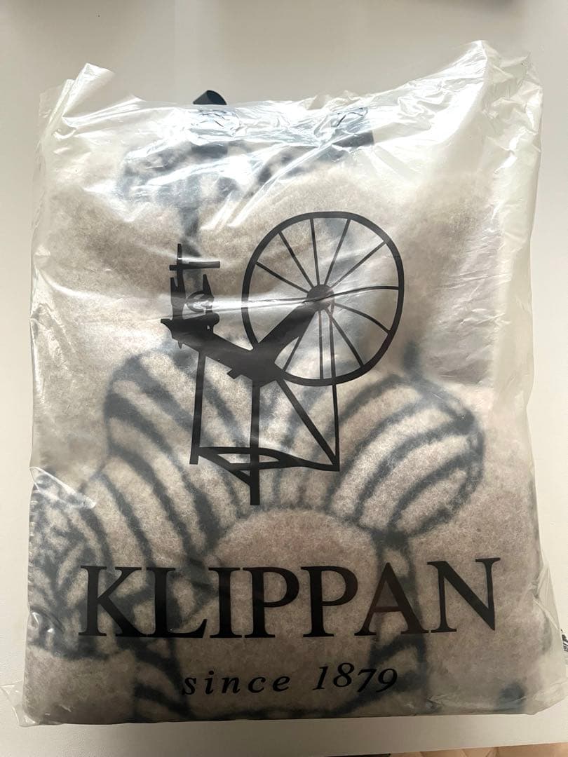 〈未使用品〉KLIPPAN CLASSIC WOOLblanket ZEBRA