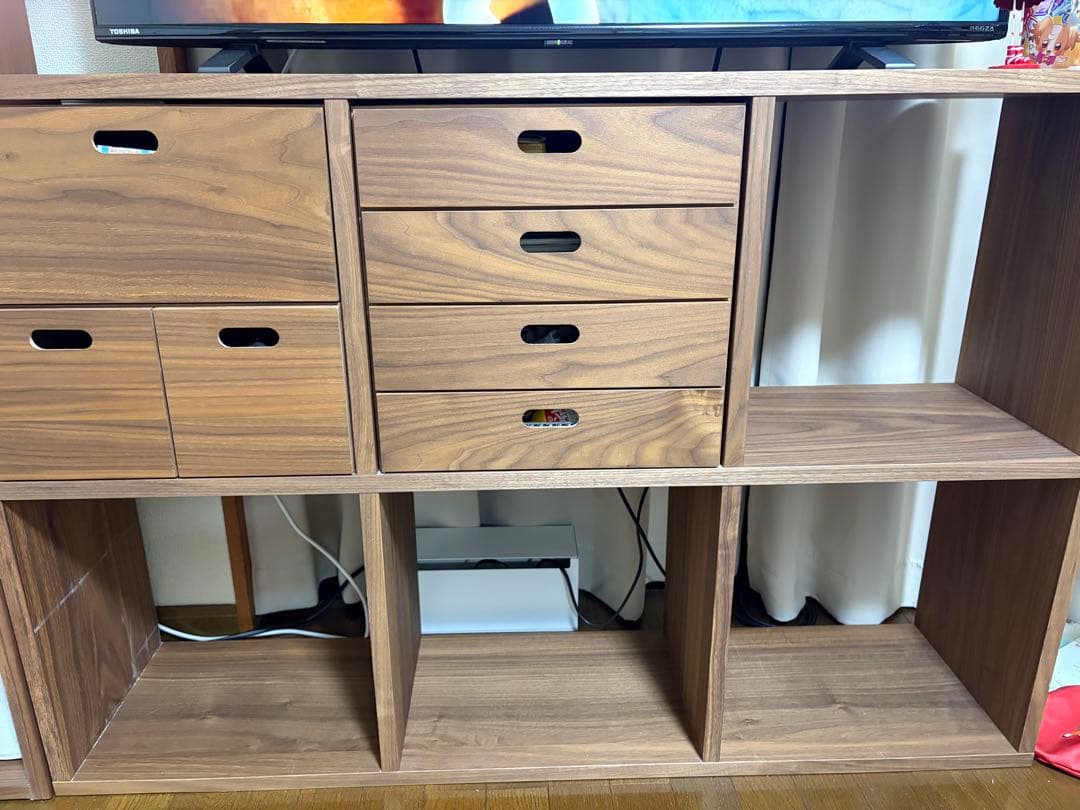 milk tea様　無印 スタッキングシェルフ ウォールナット3✖️2