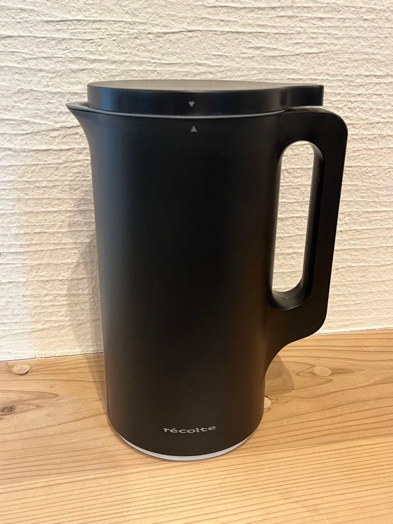 【一度だけ使用美品/スピード発送】レコルト 自動調理ポット　ナチュラルブラック