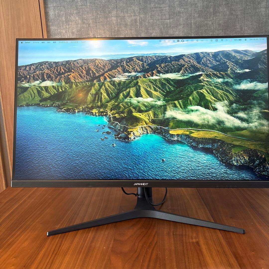 JAPANNEXT JN-IPS315UHDR-C90W-HSP 4Kモニター