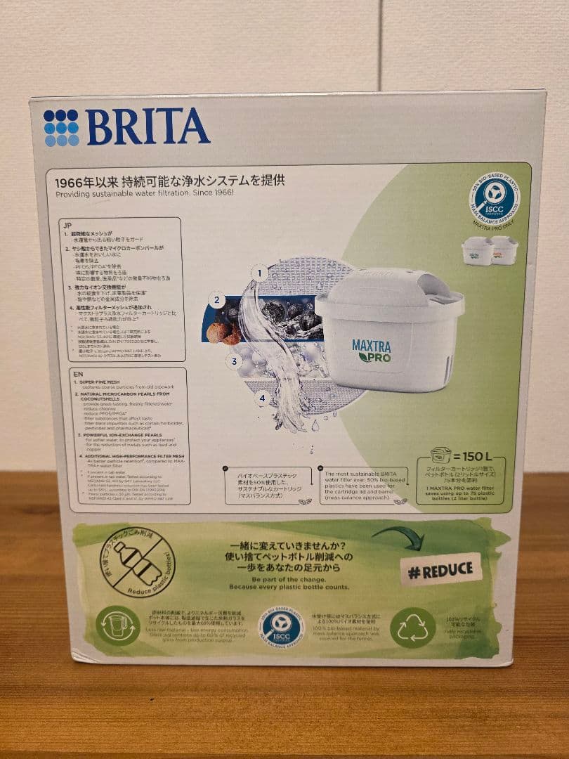 BRITA ブリタ グラスジャグ 浄水器 カートリッジ2個付 ガラス製ポット
