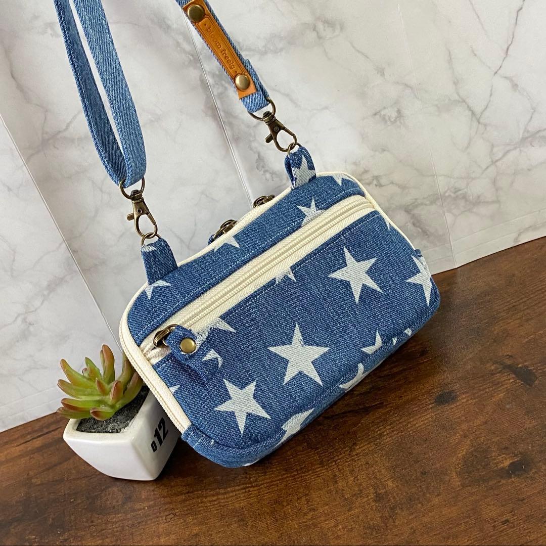 専用ページ*デニムリメイク【ショルダーバッグ＆スマホポーチ】ハンドメイド