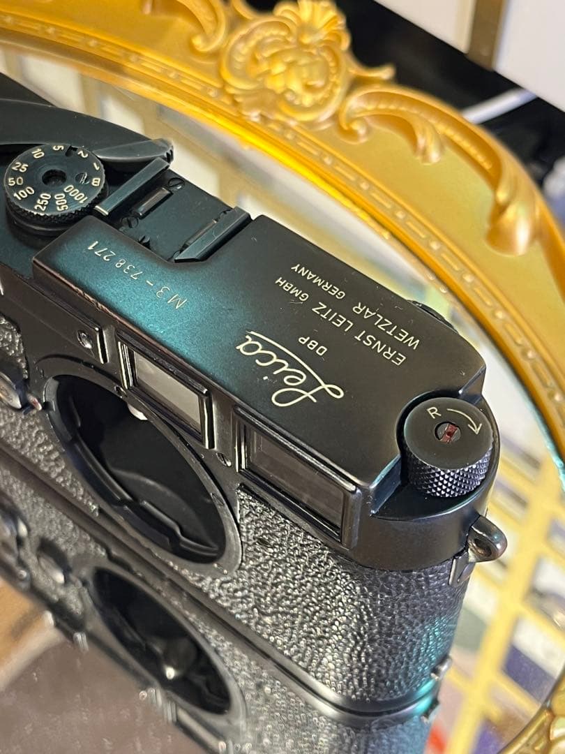 Leica M3 DSブラック 真鍮の覗く色気 動作良好