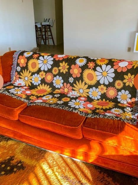 vintage デイジー ラグ