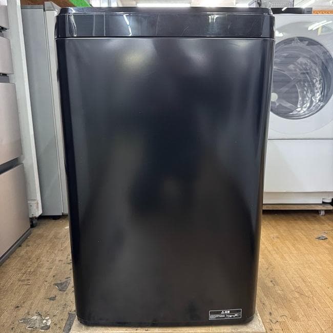 地域限定送料無料 超美品 ガラスドア冷蔵庫・洗濯機 ブラック家電 2点セット